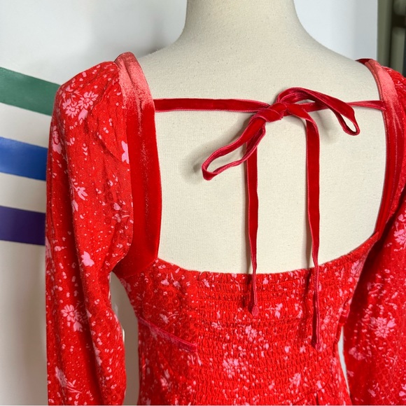 NEW Free People long sleeve mini dress size XS - Picture 4 of 7